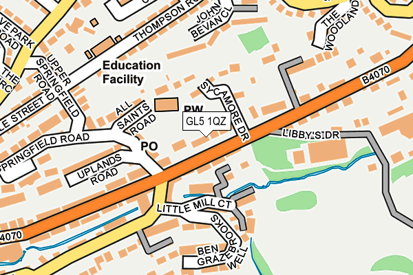 GL5 1QZ map - OS OpenMap – Local (Ordnance Survey)