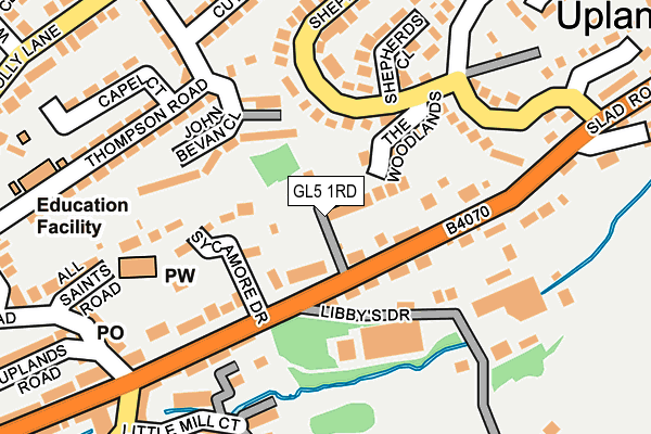 GL5 1RD map - OS OpenMap – Local (Ordnance Survey)