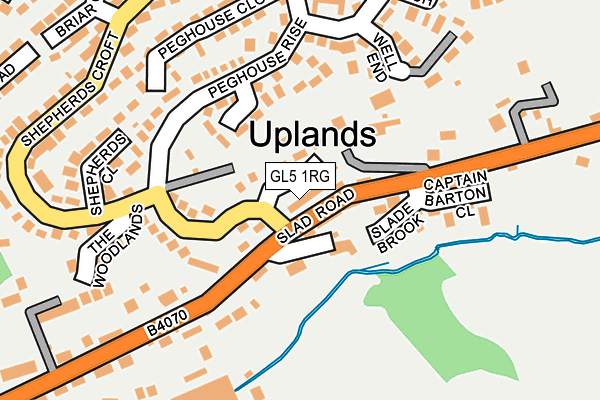 GL5 1RG map - OS OpenMap – Local (Ordnance Survey)