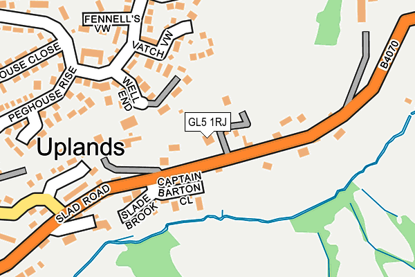 GL5 1RJ map - OS OpenMap – Local (Ordnance Survey)