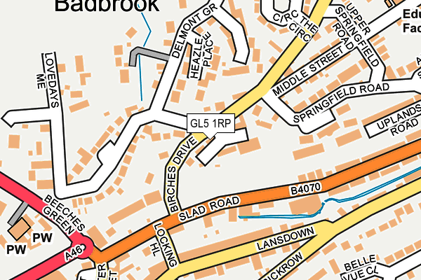 GL5 1RP map - OS OpenMap – Local (Ordnance Survey)