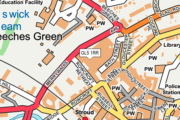 GL5 1RR map - OS OpenMap – Local (Ordnance Survey)