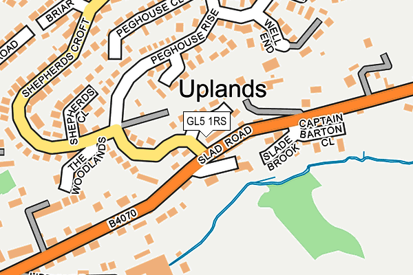 GL5 1RS map - OS OpenMap – Local (Ordnance Survey)