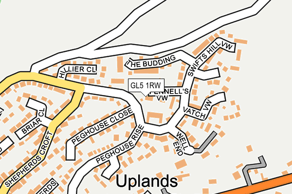 GL5 1RW map - OS OpenMap – Local (Ordnance Survey)