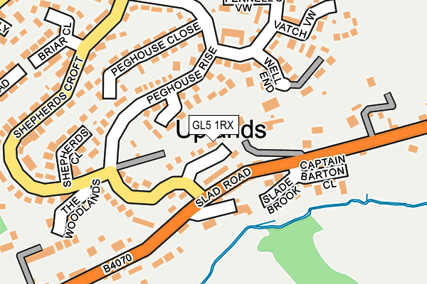 GL5 1RX map - OS OpenMap – Local (Ordnance Survey)
