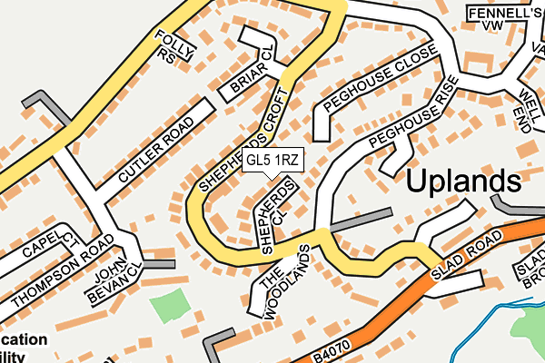 GL5 1RZ map - OS OpenMap – Local (Ordnance Survey)