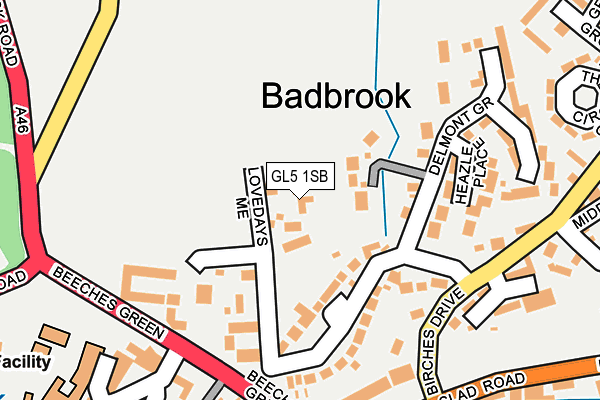 GL5 1SB map - OS OpenMap – Local (Ordnance Survey)