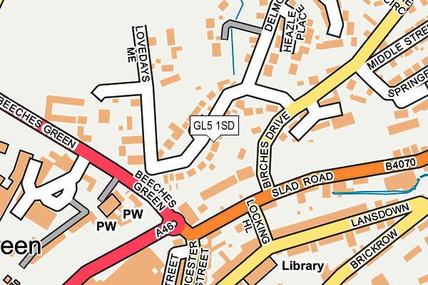 GL5 1SD map - OS OpenMap – Local (Ordnance Survey)