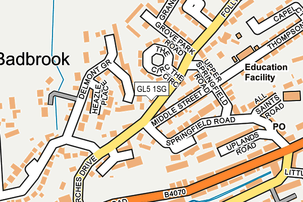 GL5 1SG map - OS OpenMap – Local (Ordnance Survey)