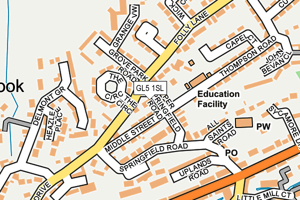 GL5 1SL map - OS OpenMap – Local (Ordnance Survey)