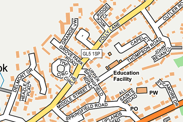 GL5 1SP map - OS OpenMap – Local (Ordnance Survey)