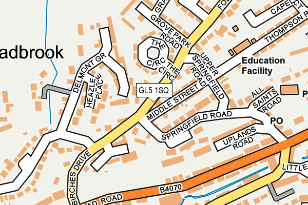 GL5 1SQ map - OS OpenMap – Local (Ordnance Survey)