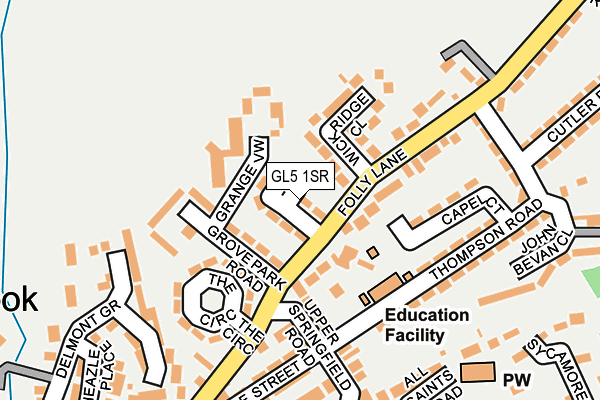 GL5 1SR map - OS OpenMap – Local (Ordnance Survey)