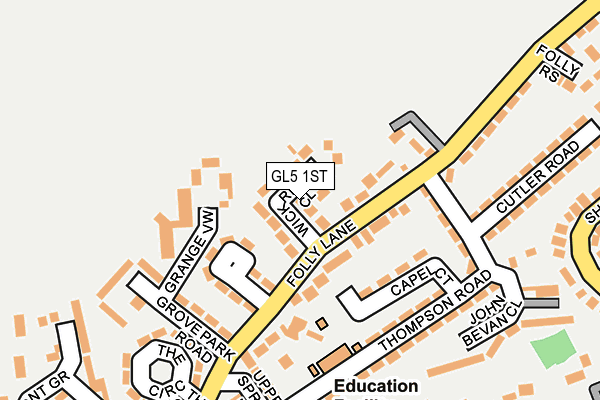 GL5 1ST map - OS OpenMap – Local (Ordnance Survey)