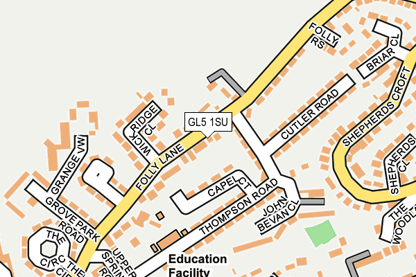 GL5 1SU map - OS OpenMap – Local (Ordnance Survey)