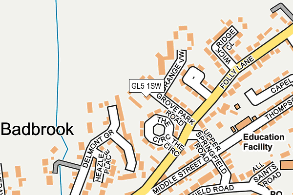 GL5 1SW map - OS OpenMap – Local (Ordnance Survey)