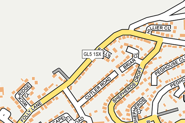 GL5 1SX map - OS OpenMap – Local (Ordnance Survey)