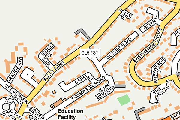 GL5 1SY map - OS OpenMap – Local (Ordnance Survey)