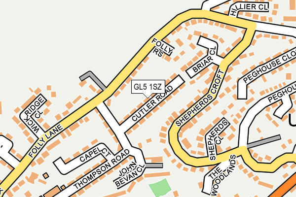 GL5 1SZ map - OS OpenMap – Local (Ordnance Survey)