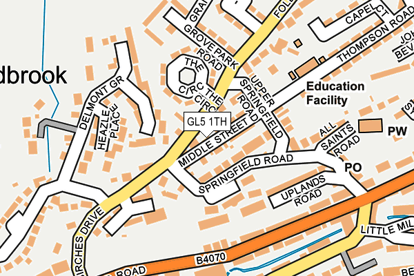 GL5 1TH map - OS OpenMap – Local (Ordnance Survey)