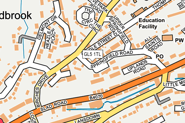 GL5 1TL map - OS OpenMap – Local (Ordnance Survey)