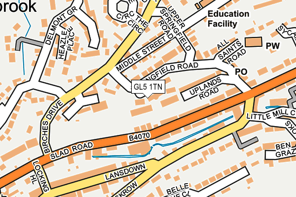 GL5 1TN map - OS OpenMap – Local (Ordnance Survey)