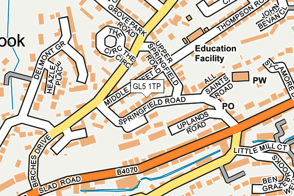 GL5 1TP map - OS OpenMap – Local (Ordnance Survey)