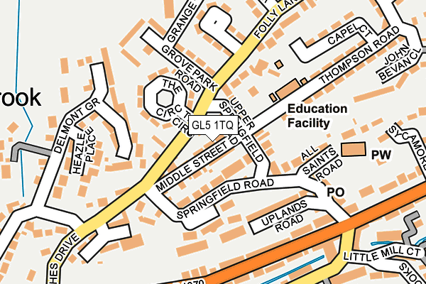 GL5 1TQ map - OS OpenMap – Local (Ordnance Survey)