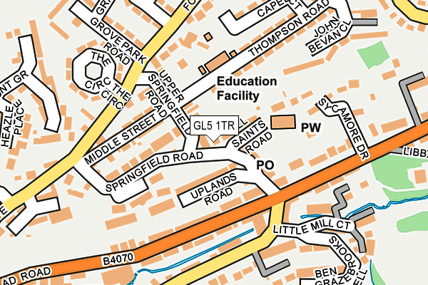 GL5 1TR map - OS OpenMap – Local (Ordnance Survey)