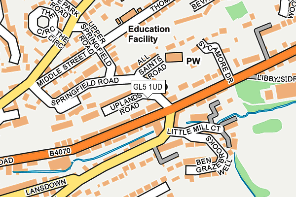 GL5 1UD map - OS OpenMap – Local (Ordnance Survey)
