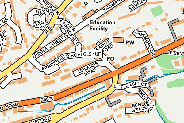 GL5 1UF map - OS OpenMap – Local (Ordnance Survey)