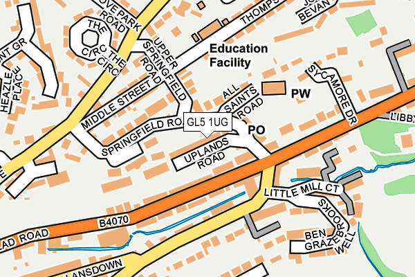 GL5 1UG map - OS OpenMap – Local (Ordnance Survey)