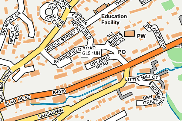 GL5 1UH map - OS OpenMap – Local (Ordnance Survey)