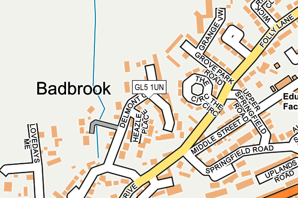 Map of MIDGE PROPERTY LIMITED at local scale