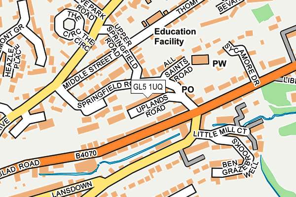 GL5 1UQ map - OS OpenMap – Local (Ordnance Survey)