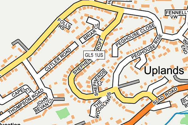 GL5 1US map - OS OpenMap – Local (Ordnance Survey)