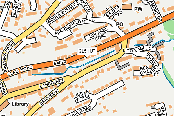 GL5 1UT map - OS OpenMap – Local (Ordnance Survey)