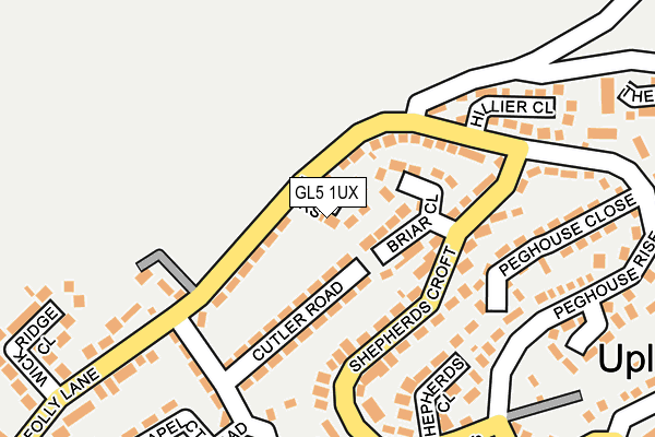 GL5 1UX map - OS OpenMap – Local (Ordnance Survey)