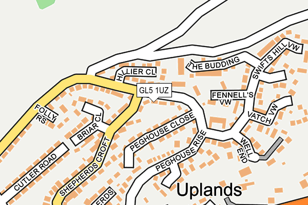 GL5 1UZ map - OS OpenMap – Local (Ordnance Survey)