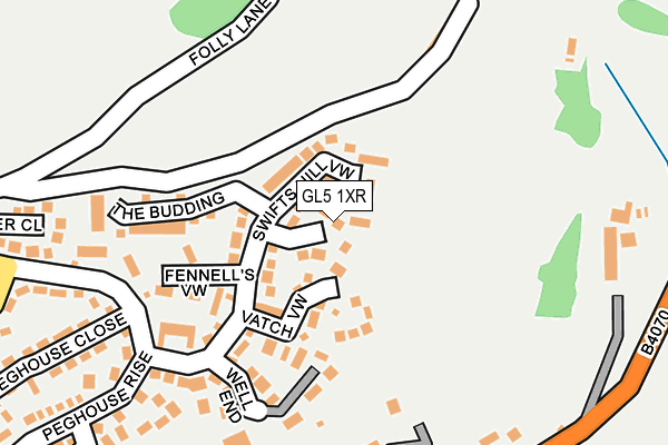 GL5 1XR map - OS OpenMap – Local (Ordnance Survey)