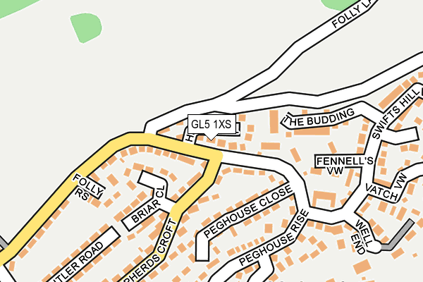 GL5 1XS map - OS OpenMap – Local (Ordnance Survey)