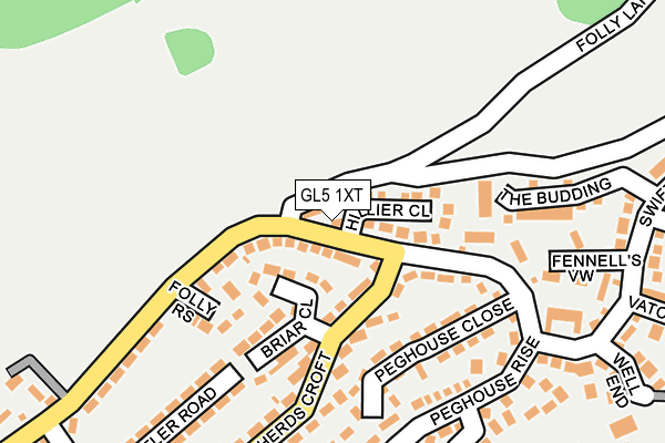 GL5 1XT map - OS OpenMap – Local (Ordnance Survey)