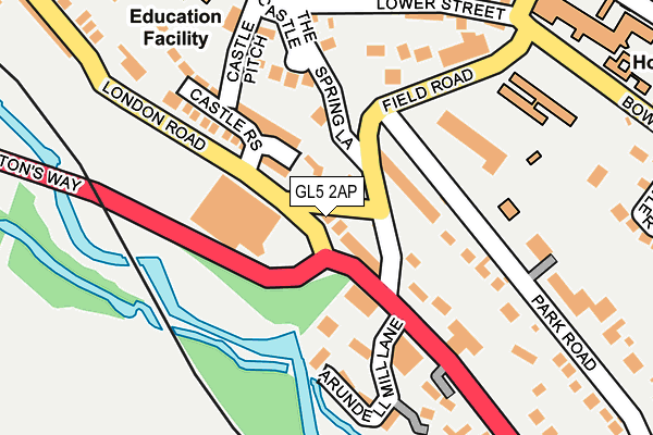 GL5 2AP map - OS OpenMap – Local (Ordnance Survey)