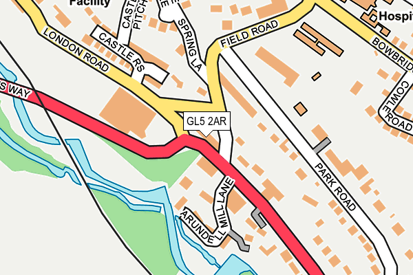 GL5 2AR map - OS OpenMap – Local (Ordnance Survey)