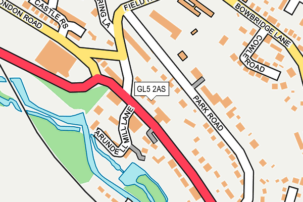 GL5 2AS map - OS OpenMap – Local (Ordnance Survey)