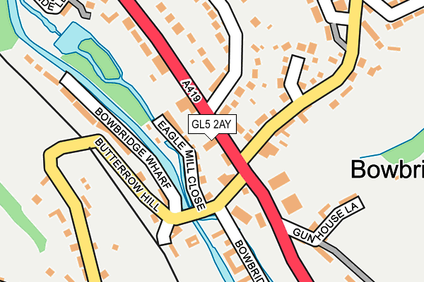 GL5 2AY map - OS OpenMap – Local (Ordnance Survey)