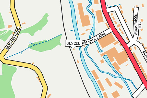 GL5 2BB map - OS OpenMap – Local (Ordnance Survey)