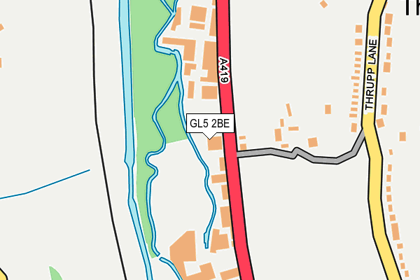 GL5 2BE map - OS OpenMap – Local (Ordnance Survey)