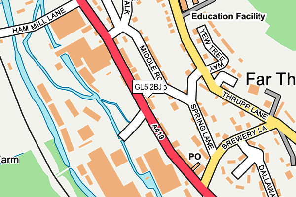 GL5 2BJ map - OS OpenMap – Local (Ordnance Survey)