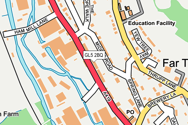 GL5 2BQ map - OS OpenMap – Local (Ordnance Survey)